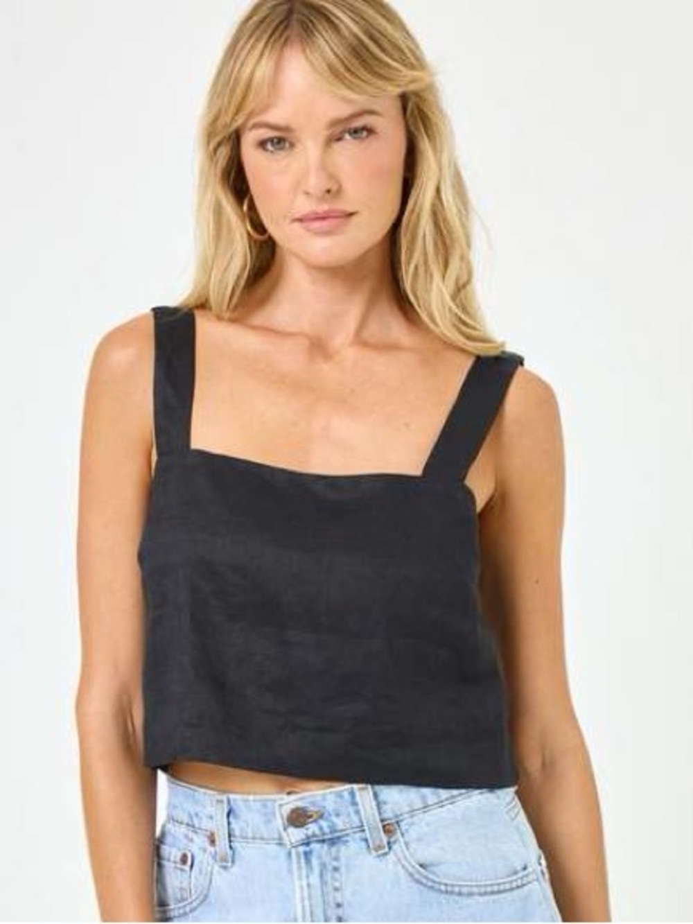 L*space Lobg Island Linen Top NWT